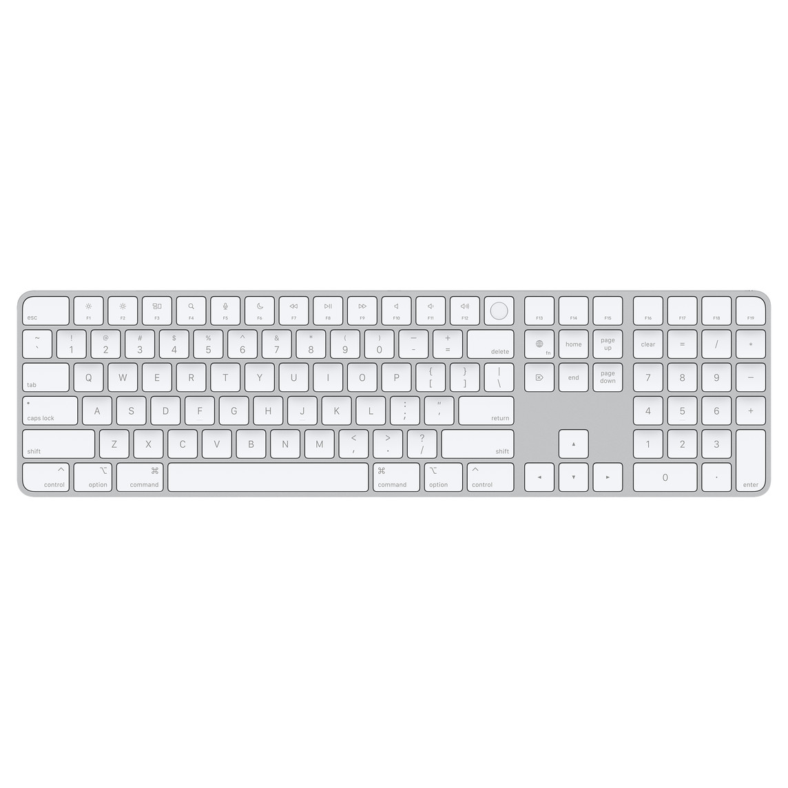 apple magic keyboard with touch id and numeric keypad us english