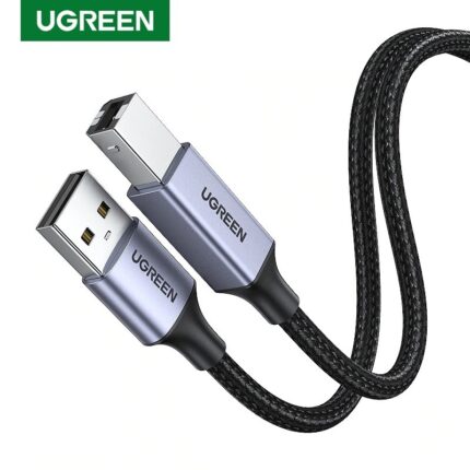 UGREEN USB Printer Cable USB 2.0 Braided Cord Type A Male to Type B Male Printer Scanner Cable