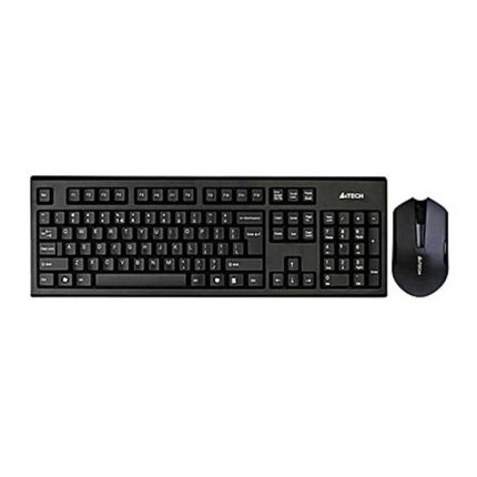 A4Tech 3000N V-Track 2.4G Wireless Bangla Keyboard With Wireless Padless Mouse