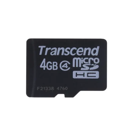 Transcend 4 GB Class 4 microSDHC Flash Memory Card TS4GUSDHC4