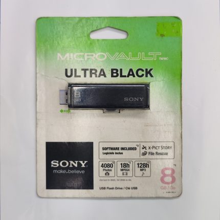 Sony Micro Vault Ultra Black USB Flash Drive 8 GB